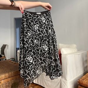 Vintage Papaya Midi Skirt